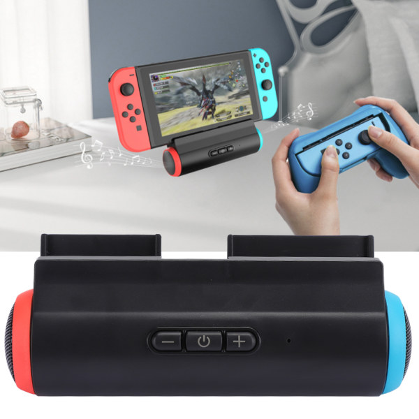 PG-9171 Gamepad Kontroller Holder Stativ Ladebase med Høyttaler for Switch Lite