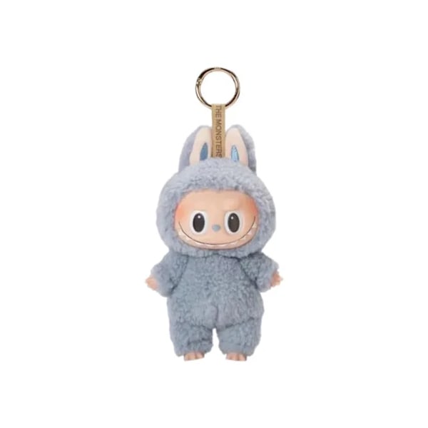 Blind Box Overraskelse! Pop Mart Raboo Plys Nøglering - 17cm Macaron Monstre #5