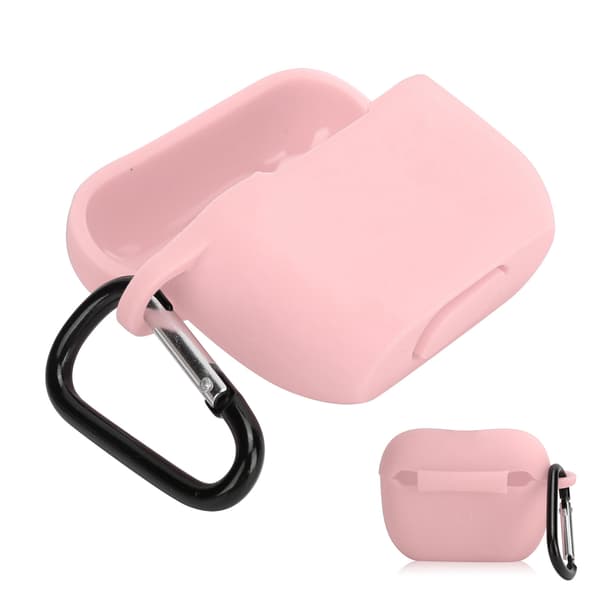 Silikonfodral Skyddskåpa för IOS Earbuds Pro/III Bluetooth Headset Laddningsfodral Rosa