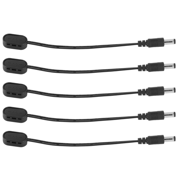 9V Batteri Klips Konverter Snap Stik Strømforsyningsadapter til Guitar Effekt Pedal