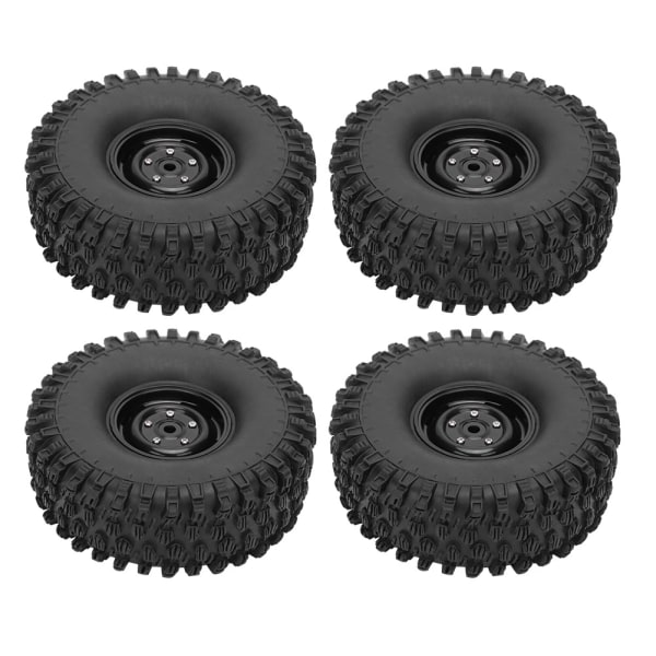 4st 1.9 Tum Hjul Fälg Gummidäck RC Tillbehör Passar Axial 1/10 RC Crawler 120mm