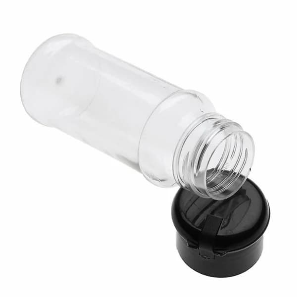 12-pack kryddburkar i plast med lock, 100 ml kryddförvaringsbehållare