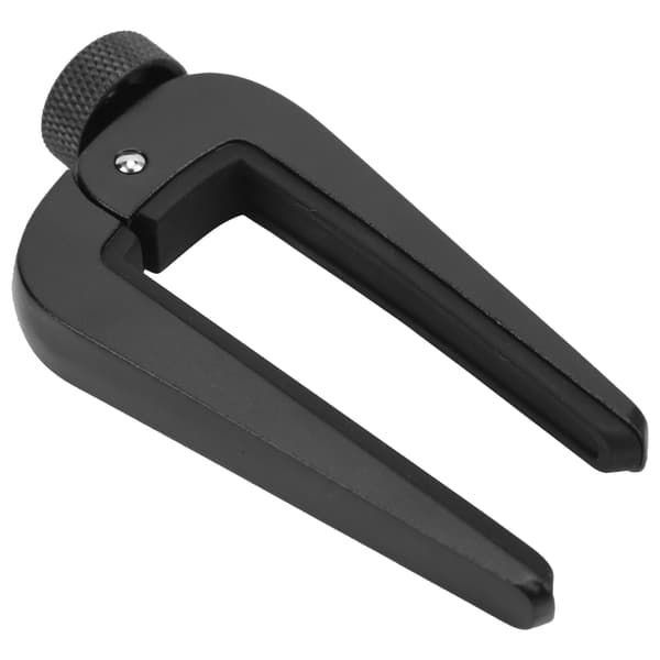 Zink Legering Akustisk Gitarr Capo Professionell Justerbar Silikonklämma för Bas Ukulele Violin Svart