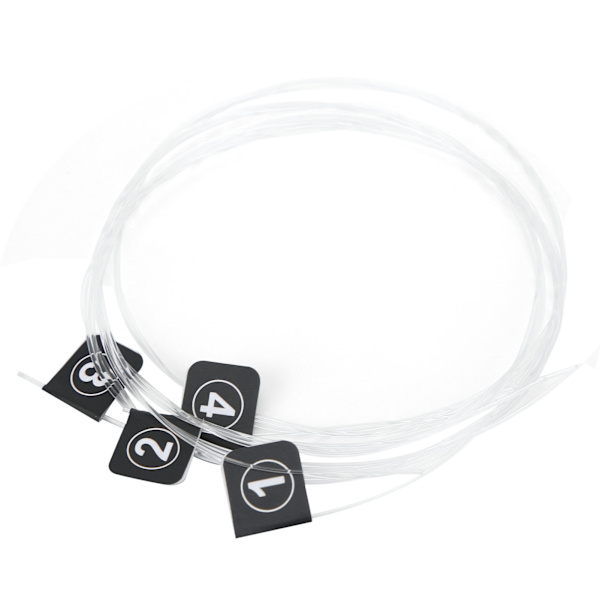 4st Fluorocarbon Strängar Instrumentdelar för Gitarr eller Ukulele Universalsträngar TX-2