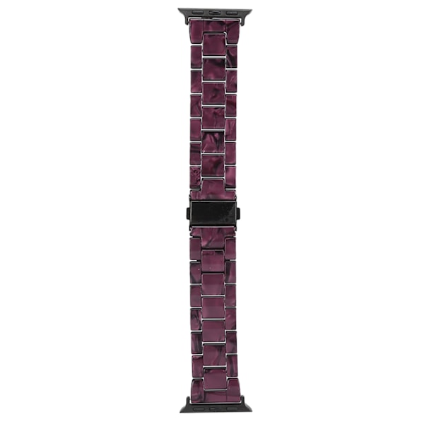 Ersättningsarmband för IOS Watch Lila Mönster Unikt Trendigt Klockarmband i Resin för 38mm/40mm