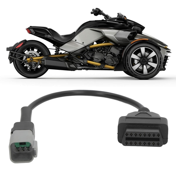 6PIN till 16PIN diagnostisk kabeladapterbyte för CAN-AM MOTO ATV UTV motorcykelcykel