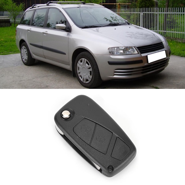 Auton 2-painikkeinen kauko-ohjaimen avaimenperän kuoren korvaava autotarvike FIAT-malleihin