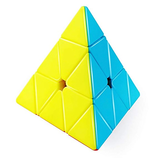 Pyramid Stickerless Speed Cube Triangle Cube Puzzle Brain Teaser Toy for Kids