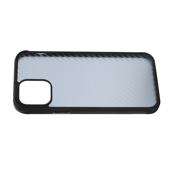 SULADA Mobilskal Fibertextur Metallram Helkroppsskydd för iPhone 12/12PRO Cool Black