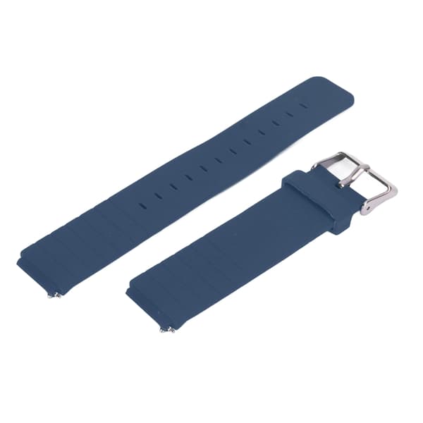 Udskiftningsarmbånd Justerbar Blød Quick Release Tilbehør Ur Armbåndsrem til T1 Blå