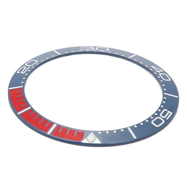 Ammattimainen kellonkehyslisäke 38mm keraaminen kellonkehyksen rengas korjaus varaosa kellosepälle punainen ja sininen