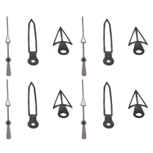 10st Set Klockvisare Klockhänder Timme Minut Sekund Självlysande Klockrörelse Modifieringsdelar för NH35 NH36 SK‑23