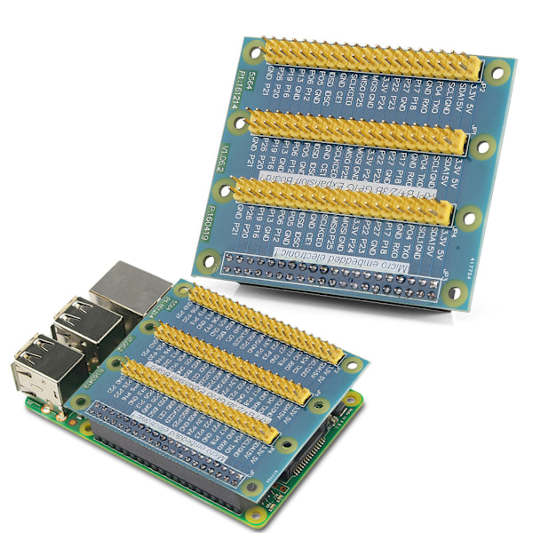 GPIO Udvidelseskort 1 til 3 Port Udvidelse 40-pin Kortmodul GPIO Adapter til Raspberry PI 2