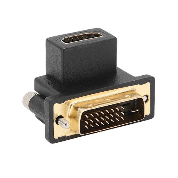 90° Adapter HD Multimedia Interface Hunn til DVI Hann Konverter for Skjerm Grafikk