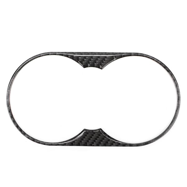 Vänsterstyrd Kolfiber Vattenkoppshållare Panelram Trim Passar VW Touareg 2011-2018