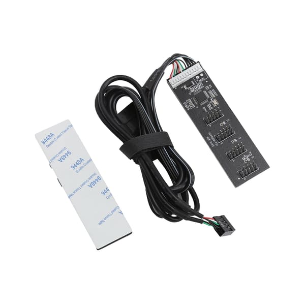 Hub Computer Bundkort USB2.0 9PIN til 4 Port 9PIN Interface Adapterkort Udvidelse HUB