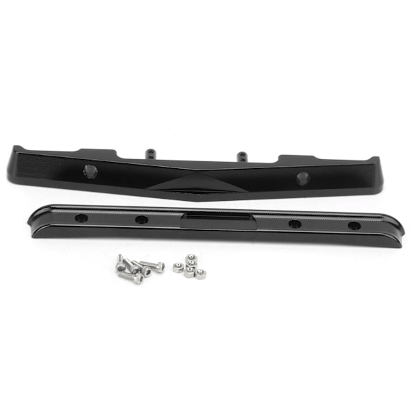 RC Aluminiumlegering Främre Bakre Stötfångarset för Axial SCX24 90081 1/24 RC Bil Uppgraderingsdelar Svart