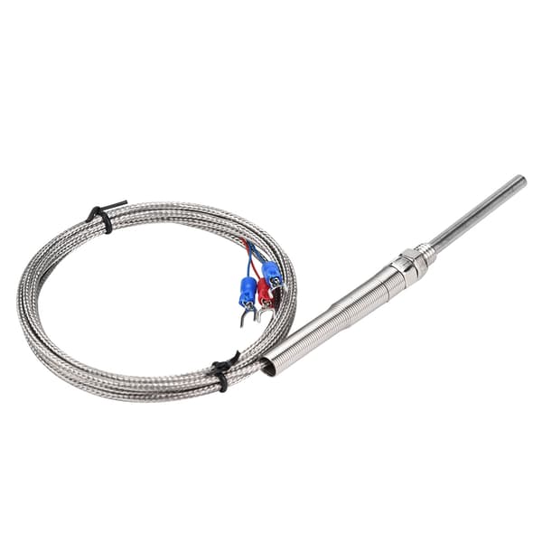 M8 Gjenge PT100 Platinium Resistor Termoelement 50mm Probe Temperatursensor Ledning 0-400℃ (2 m)