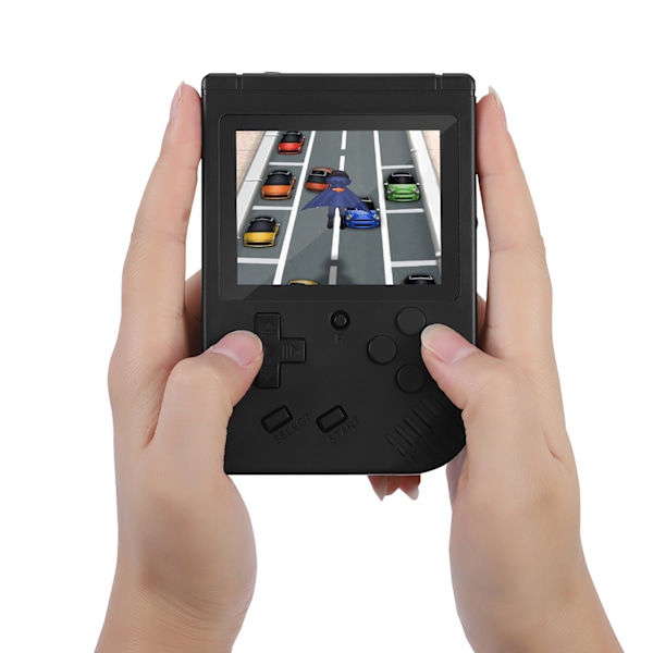 Handhållen spelkonsol med tydliga bilder, 8-bitars spel, 6 timmars speltid, retro handhållen spelkonsol