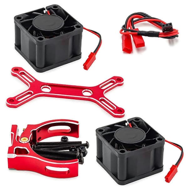 Køleventilator til 1/5 Traxxas X-Maxx 6S 8S Arrma KRATON Outcast, B
