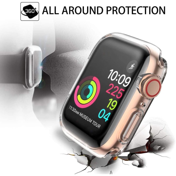 45 mm beskyttende etui til Apple Watch Series 8 Series 7 skærmbeskyttelse