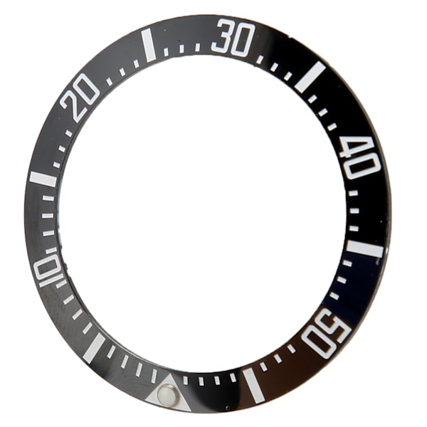 Urkransinnlegg 40mm Keramisk Urkrans Ring Reparasjon Erstatningstilbehør for Urmaker Svart Base Hvite Tall