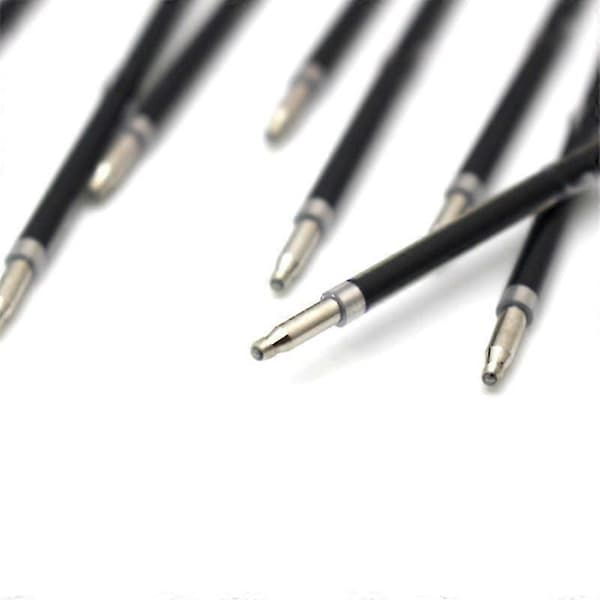 School Office Bullet Ballpoint Pen Refill Ballpoint Pen Replacement Black 20pcs
