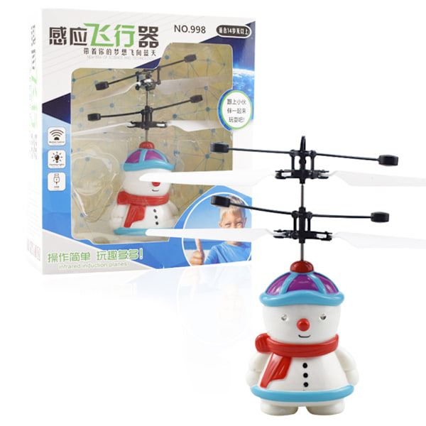 Snemand Induktion Flyvemaskine USB Genopladelig Snemand Flyvende Legetøj Snemand Helikopter