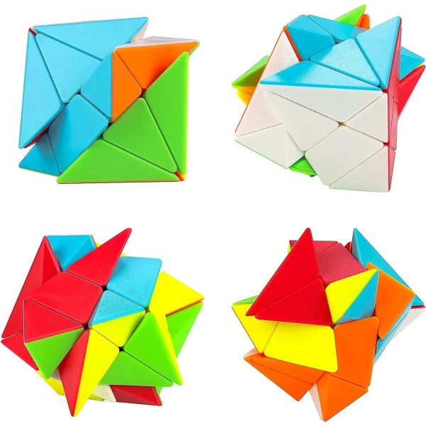 Smooth Axis Cube 3x3 - Brain Teaser pædagogisk legetøj til børn, voksne - Speed ​​3D Puzzle Cube for alle aldre