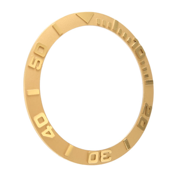 Klocka Bezel Insert 38mm Keramisk Präglad Siffra Klocka Bezel Ring Ersättningstillbehör Delar för Reparation Guld