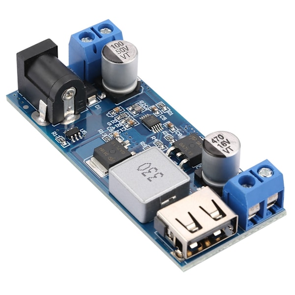 DC-DC 30W Spänningsreducerare Nätaggregat Buck Modul 9-36V 12V24V till 5V 6A USB-laddning