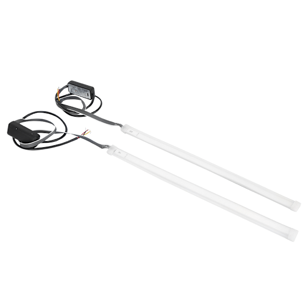 1 Par Bil 12V Frontlys Dagkjørelys Sidelys Glødende Switchback LED Stripe