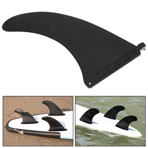 10 tommer Surfbræt Fin Faux Carbon Fiber SUP Bræt Vandskel Balancerende Ror Surfbræt Tilbehør Carbon Fiber Stil