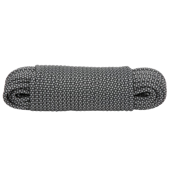 9-kärnig Paracord Räddningslina Tältband Campingrep för utomhusarmband Vävande 20M Grå