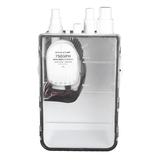 Dusj Sumppumpesystem Båt RV Lense 12V 750GPH Marine Multi Port Dreneringsboks