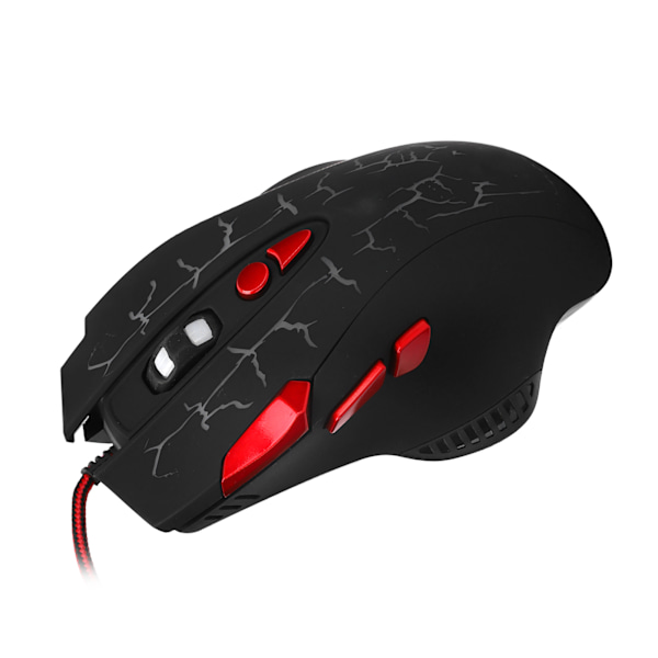 Gamingmus USB Kabelansluten 8 Knappar 4-Stegs DPI Justerbar med Andningsljus Dator Enhet G550 Crackle