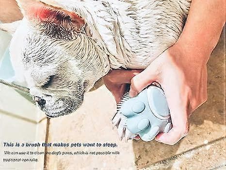 Hundebadebørste Kæledyrsshampoobørste til beroligende massagevask