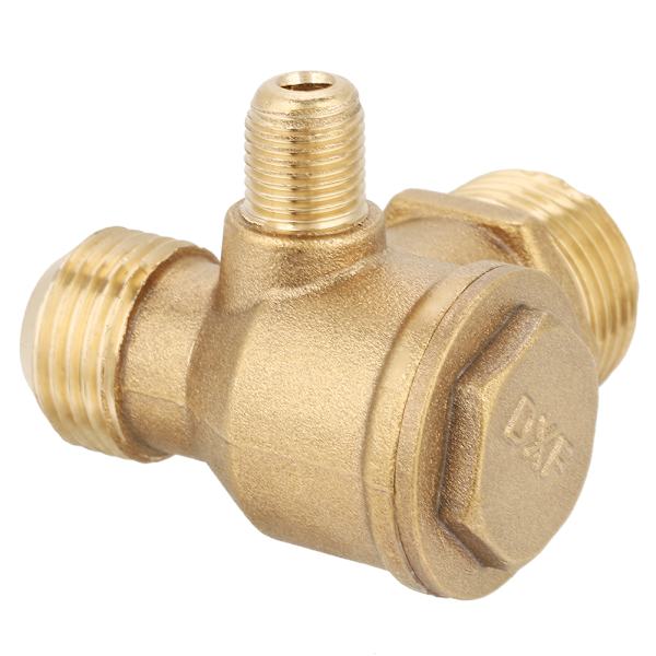 Hankontakt 90 Grader Mässing Luftkompressor Backventil Reservdelar 20*19*10mm
