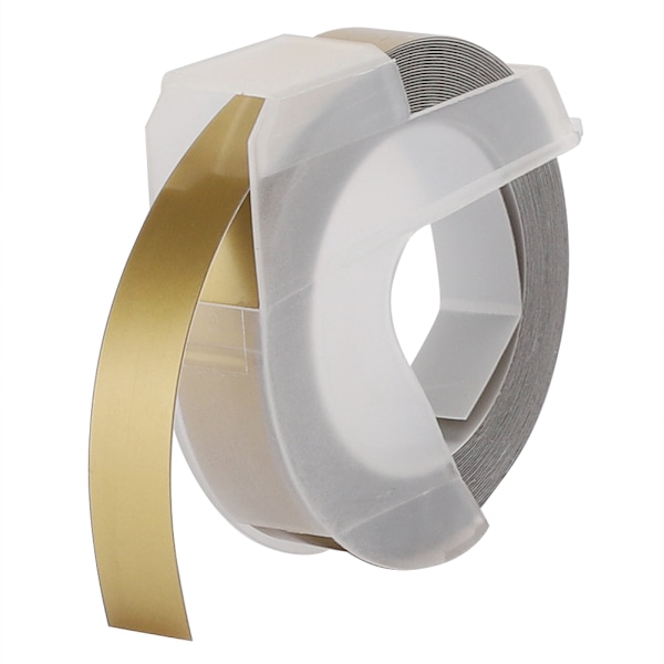 5 stk. Prægningstape Manuel 3D Dekorativ Manuel DIY PVC Label Maker Tape 9mm 3 meter D Sæt