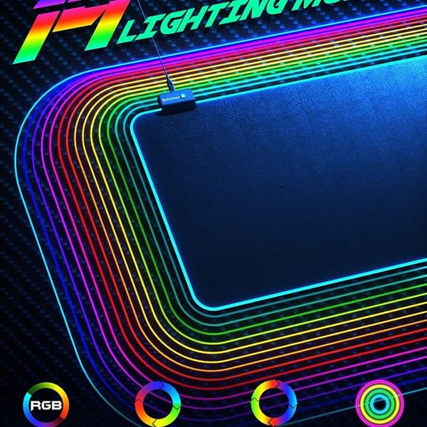 RGB Gaming Mouse Pad Large Extended Soft LED Mouse Pad