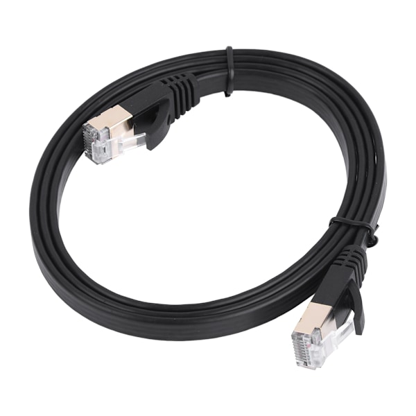 CAT7 RJ45 600MHz Suojattu Patch-verkkokaapeli Litteä Ethernet-johto 1m