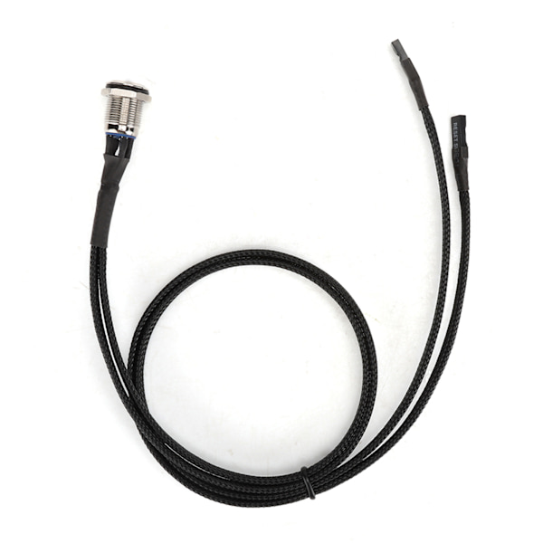 Stationær Computer Vært Genstarts Knap Metal Reset SW Knap med Kabel Blå