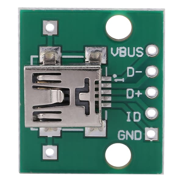 10 stk Mini USB til DIP Adapterkort 5P for 2.54mm PCB-kort DIY USB Strømforsyning