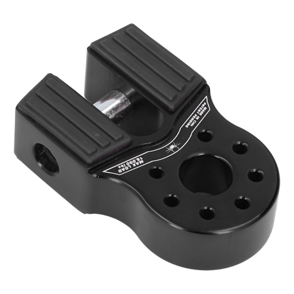 Platt Winch-Slingfäste 16000lb Lastkapacitet med Gummibeskydd i Aluminiumlegering Universal för UTV SUV Pickup Svart