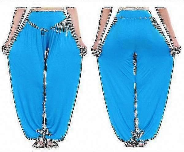 Dame Harem Bukser Vide Bloomers Bukser Blå Blå[ALM] Blue M