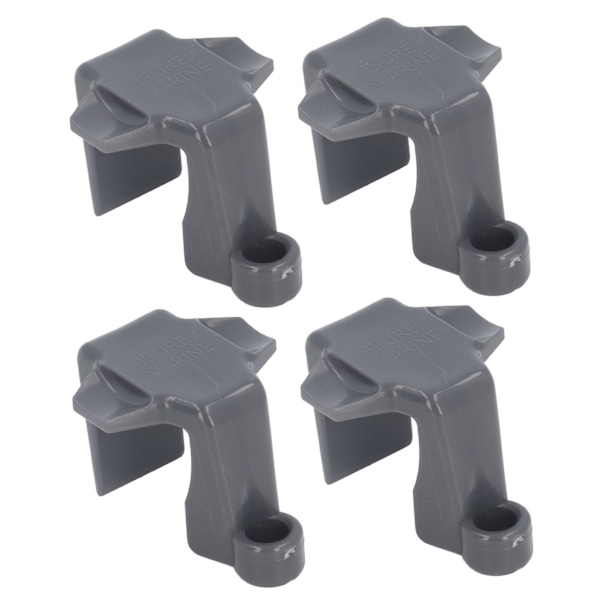 4 stk Marine Fenderklemme Enkel justering Jevnere overflater Quadrate pontonskinne Båtfangerklemmer for støtfangere