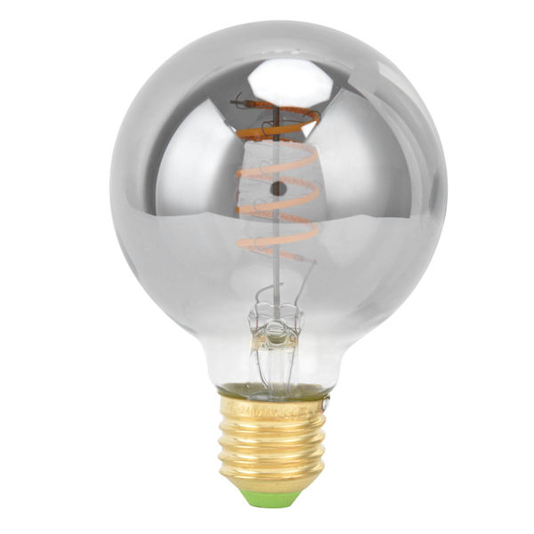 G80 LED Filament Lampe E27 Sokkel Vintage Pærer Dekorativt Lys 4W 220V Varmt Lys Elektroplettering Grå
