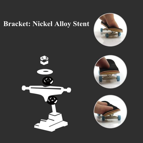 Mini Fingerboard Professionell Fingers Skateboard Lönnträ DIY Montering Skate Boarding Leksak Julklapp För Barn