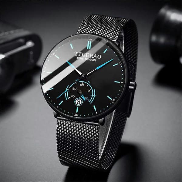 New Fully Automatic Movement Non-Mechanical Watch Large Dial Men's Calendar Waterproof Luminous Watch