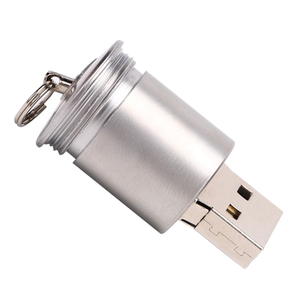 Unik boksformet U Disk, moteriktig bærbar USB-minnepinne messinggul (128GB)